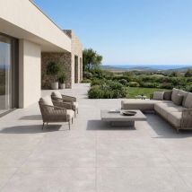 Carrelage Antidérapant Vida Perla 100x100 Effet Béton Perle Minérale - Bricoman