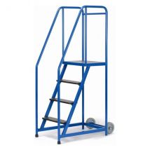 Escabeau 2 Marches Pour Rayonnage - Hauteur De Travail Max. 2.52m - Eslg02 - Bricoman