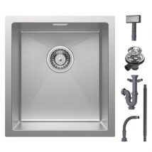 Cecipa Max Évier De Cuisine 1 Bac 40x44x19 Cm - Évier Inox De Cuisine - Évier Encastré Brossé,eu Modèle - Bricoman