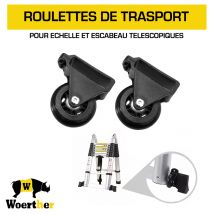 Paire De Roulettes Pour Échelle Et Escabeau Télescopiques Woerther - Bricoman