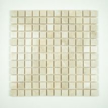 Albedo Pierre - Mosaïque En Marbre Beige Vieilli 2,3x2,3x1cm - Bricoman