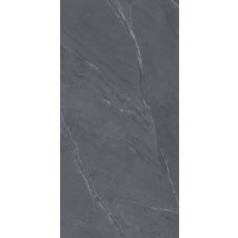 Carrelage Sol / Mur Effet Marbre Gris Lagom Anthracite L.60 X L.120 Cm Mat Limcaro - Bricoman