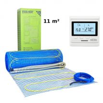 Kit Chauffage Au Sol 11 M², 170 W/m² + Hw500 Thermostat Programmable - Bricoman