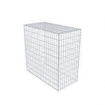 Gabion En Acier Galvanisé 100x100x50cm (lxhxp), Mailles 5 X 10cm, Spirale, Cage Métallique Pour Mur Ou Jardin - Bricoman