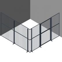 Espace De Stockage Grillagé Et Sécurisé - 2 Faces + 1 Porte Battante - 9m² - Boxgril/2f - Bricoman