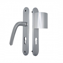Ensemble De Poignées De Porte Palière Logio - Assa Abloy Vachette Argent Bec De Cane - Bricoman