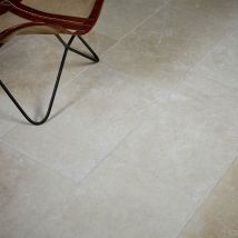 Travertin Intérieur Et Extérieur Beige Premium 1er Choix 61x40,6 Cm Ep. 12 Mm - Ro'ma Nature - Bricoman