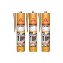 Lot De 3 Mastics Polyuréthane 2 En 1 Sika Sikaseal-183 Façade & Sol - Ton Pierre - 300ml - Bricoman