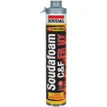 Soudal - Mousse Polyuréthane Coupe-feu Soudafoam Fr Hy Click & Fix 750ml - 146751 - Bricoman