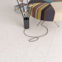 Carrelage Sol / Mur Effet Terrazzzo Blanc 20x20 Cm Stracciatella Battuto Nacar (vendu Par Boite 1m2) - Bricoman