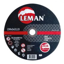 Disque De Tronçonnage Inox - Leman Sa - Corindon - Plat - Ø230mm - Ep. 2mm - Bricoman
