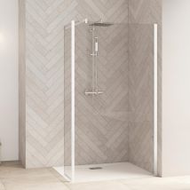 Paroi De Douche Kinedo Smart Design Volet Duo 35 Blanc Pour Montage Avec Smart Design Solo - Bricoman