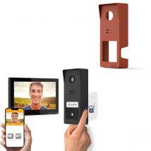 Kit Visiophone Sans Fil Connecté Wave 3 + Coque Terracotta - Bricoman