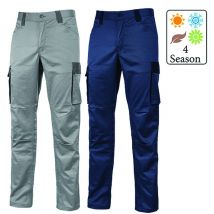 U-power - Pantalon De Travail Bleu Foncé Stretch Et Slim Crazy - Bleu Foncé - 2xl - Bricoman