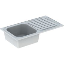 Geberit - Evier Vallauris 1 À Encastrer 92 X 50 Cm - 1 Cuve 1 Égouttoir - 00681000000 - Bricoman
