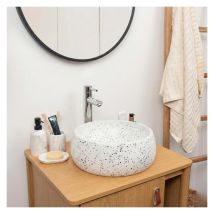 Vasque À Poser Zoli Ronde En Terrazzo 40cm - Bricoman