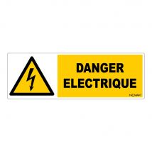Panneau Danger Éléctrique - Rigide 450x150mm - 4062914 - Bricoman