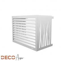 Cache Climatiseur Extérieur Decoairco Taille S Blanc (h:70, L:90, P:50cm) - Bricoman