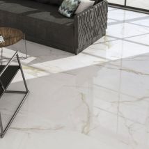 Carrelage Sol Et Mur Effet Marbre Brillant Hotel Gold Brillo 60*60 Cm - Reflex Boutique - Bricoman