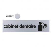 Plaque De Porte Cabinet Dentaire - Classique Argent 170x45mm - 4320205 - Bricoman