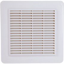 Grille De Ventilation Avec Grille Anti Insectes - Couleur Blanche - 246 X 246 Mm - Nicoll - Bricoman