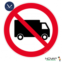 Panneau Interdit Aux Poids Lourds - Rétroréfléchissant Classe 1 - Ø450mm - 4083087 - Bricoman