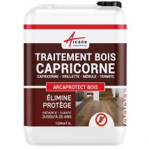 Traitement Capricorne Et Insecte Bois : Traitement Des Bois, Charpente, Ossature Intérieur/extérieur - 5 L - Arcane Industries - Bricoman