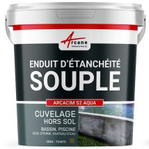 Enduit D'Étanchéité Piscine Cuve Hors Sol - Arcacim S2 - 20 Kg Gris Marron Proche - Ral 7013 - Arcane Industries - Bricoman