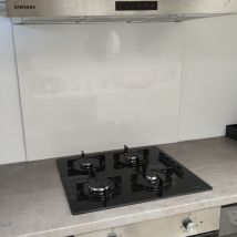 Crédence Aluminium Blanc Sécurité Ral 9003 B H 25 Cm X L 70 Cm - Bricoman