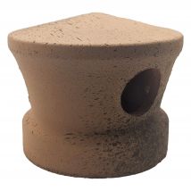 Lanterne De Toiture En Terre Cuite Rouge Clair Tacheté Noir, Chapeau Pour Tuile À Douille, Passage Tuyau D 100 Mm - Bricoman