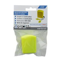 Bouchons Préformés Sans Latex. Atténuation 30db. 4 Collerettes Lisses, Cordelette Amovible En Tissu Bleu Et Jaune. - Tecnomat
