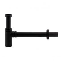 Siphon Lavabo Design Finition Noir Mat - Bricoman