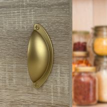Poignée De Meuble Koky, Nylon Doré Mat Entraxe 64 Mm - Bricoman