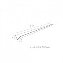 Cornière Aluminium Eco Chêne Doré Laquage Intérieur, H.30mm X L.30mm X Ep.0.8 Mm, L.3 M, Aluhome - Bricoman