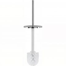 Brosse De Wc Seule Sanindusa Vintage (compatible Uniquement Avec Pot Vintage) Blanc Et Chrome - Bricoman