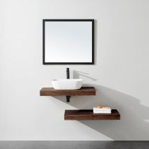 Plan Suspendu Pour Vasque Top Noyer 80 X 46 Cm - Bricoman