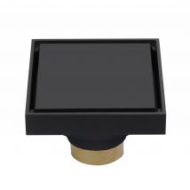 Siphon De Sol Carré - Noir - Bricoman