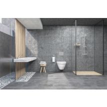 Contesse - Dalle Pvc Clipsable - Soft Concrete Greige - Ep. 5,0 Mm - Béton - Bricoman