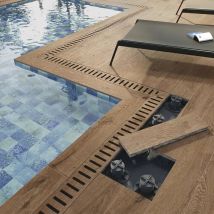Dalle Extérieur Sur Plots Effet Bois Corcovado 2.0 Honey R11 30x120,5 Cm - Réflex Boutique - Bricoman