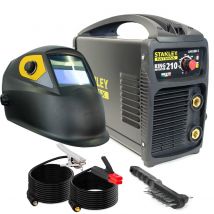 Poste À Souder 200 Ampères Mma Soudage Cycle 100% En Continu + Cagoule De Protection Automatique 9/13 Stanley Fatmax - Bricoman