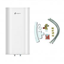 Chauffe Eau Electrique Plat Mural Multipositions Valorie Sannover 50 Litres + Kit D'Installation Complet Nf - Bricoman