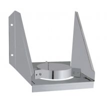 Support Pour Assurer Le Maintient D'Un Conduit En Pied De Colonne - Acier Galvanisée - Ø125 - Bricoman