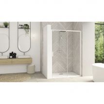 Paroi De Douche Coulissante Kinedo Smart Design 107-120 Cm Profilé Blanc Verre Transparent 200 Cm - Bricoman