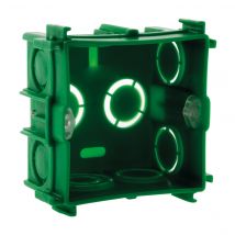 Boîte Maçonnerie 75x75mm - Appareillage Vis Et Griffes Livré + Vis - Vert - Zenitech - Bricoman