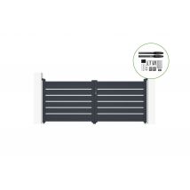 Portail Battant Motorisé 3m Vogel H.120cm + Motorisation Hicker B200 - Bricoman