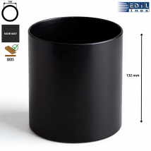 Adaptateur Femelle - Femelle Anti Bistre Émaillé Noir Mat Edilinox Diamètre 150 - Bricoman