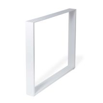 Pied De Meuble Carré | Style Fonctionnel | En Acier | Finition Poreuse Blanche | Projets De Restauration Diy | Mesures 780*80*712mm | Hauteur : 71,2 -