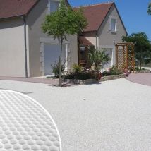 Dalle Stabilisatrice Graviers Blanche - 120 X 160 X 3 Cm (par Palettes 36,48 M²) - Ligerio - Bricoman