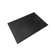 Nala-receveur De Douche Smc En Fibre De Verre Effet Pierre Avec Bonde Inclus H. 2,6 Cm 70 X 140 Noir - Bricoman