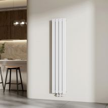 Emke Radiateur À Eau Chaude, Radiateur Plat Double Couche Connexion Centrale, Blanc 160x30cm, 889w - Bricoman
